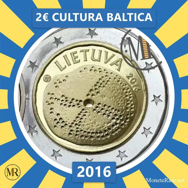 Litauen 2€ Cultura Baltica 2016 (Münzfoto)