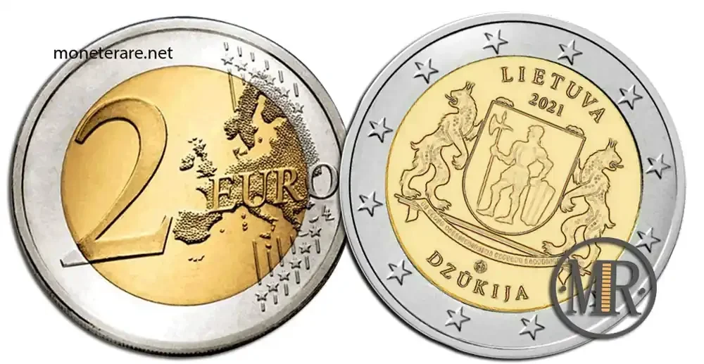 2-Euro-Gedenkmünze Litauen 2021 Dzūkija