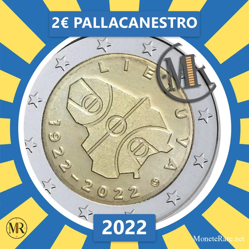 Litauen 2€ Pallacanestro 2022 (Münzfoto)
