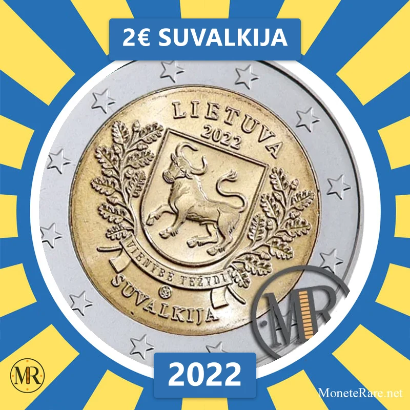 Litauen 2€ Suvalkija 2022 (Münzfoto)