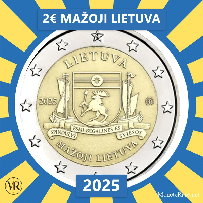 Litauen 2€ Mažoji Lietuva 2025 (Münzfoto)