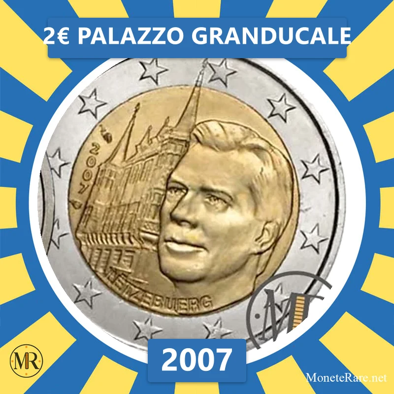 Luxemburg 2€ Palazzo Granducale 2007 (Münzfoto)