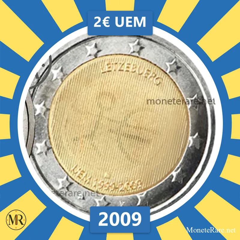 Luxemburg 2€ UEM 2009 (Münzfoto)