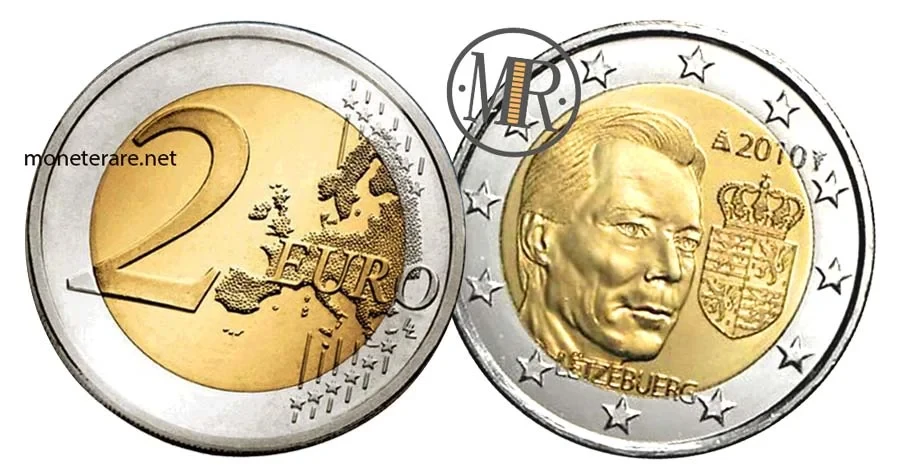 moneta da 2 Euro Lussemburgo 2010 - Commemorativi Stemma del Granduca Henri