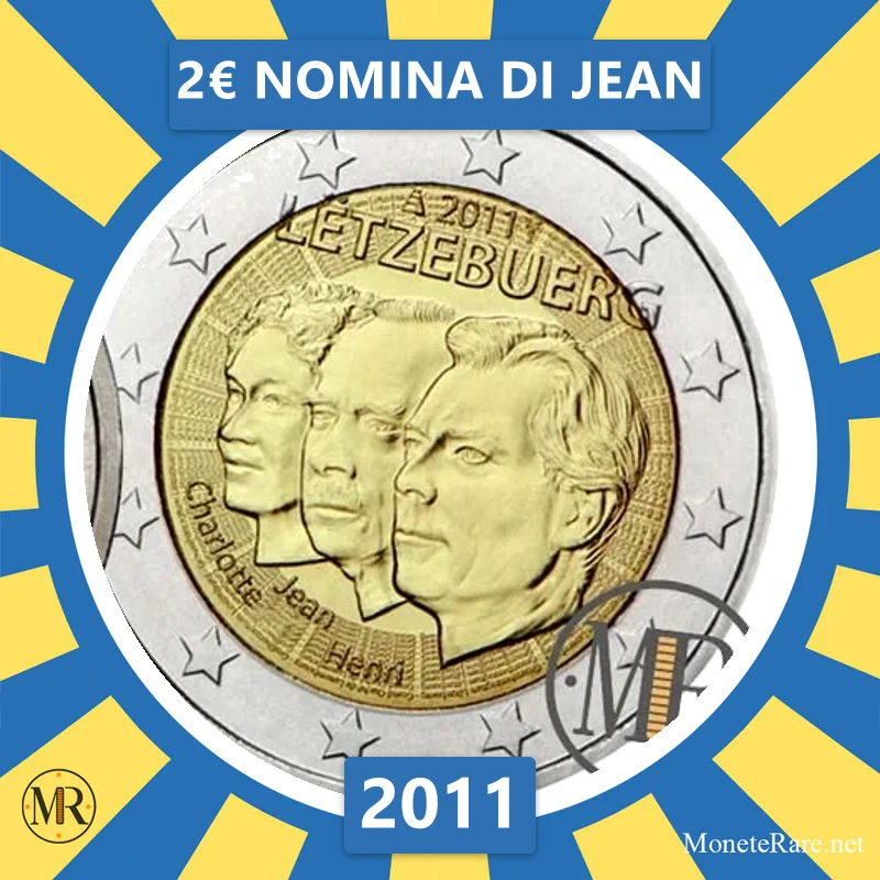 Luxemburg 2€ Nomina di Jean 2011 (Münzfoto)