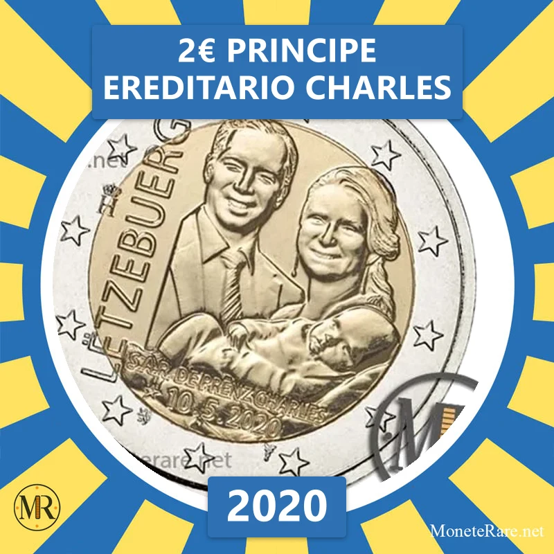 Luxemburg 2€ Principe ereditario Charles 2020 (Münzfoto)