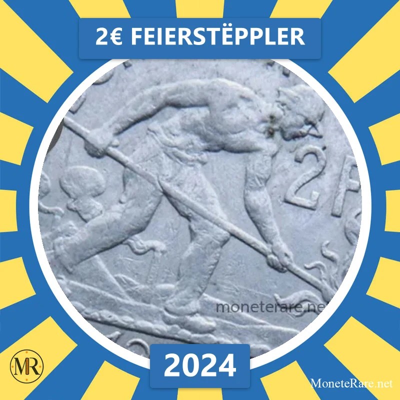 Luxemburg 2€ Feierstëppler 2024 (Münzfoto)