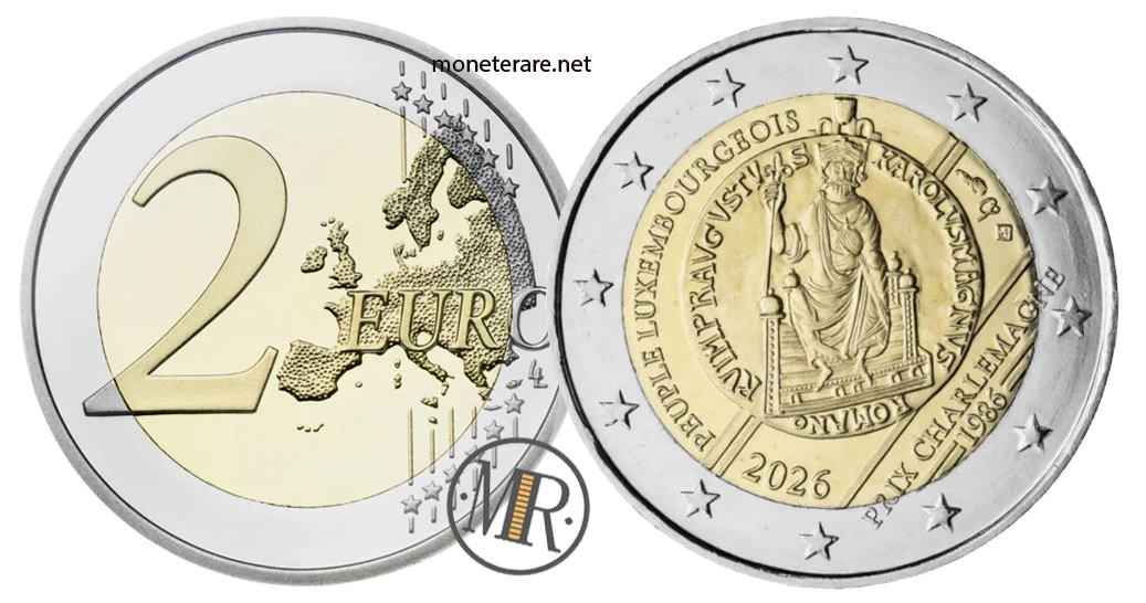 Estland 2-Euro-Gedenkmünze 2026 – Premio Carlomagno al popolo lussemburghese