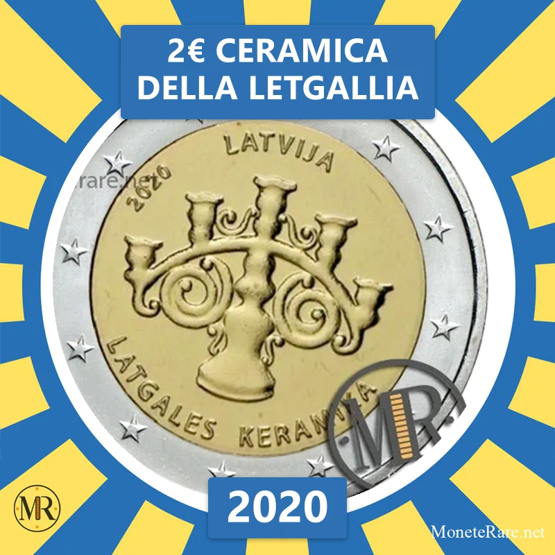 Lettland 2€ Keramik aus Lettgallen 2020 (Münzfoto)