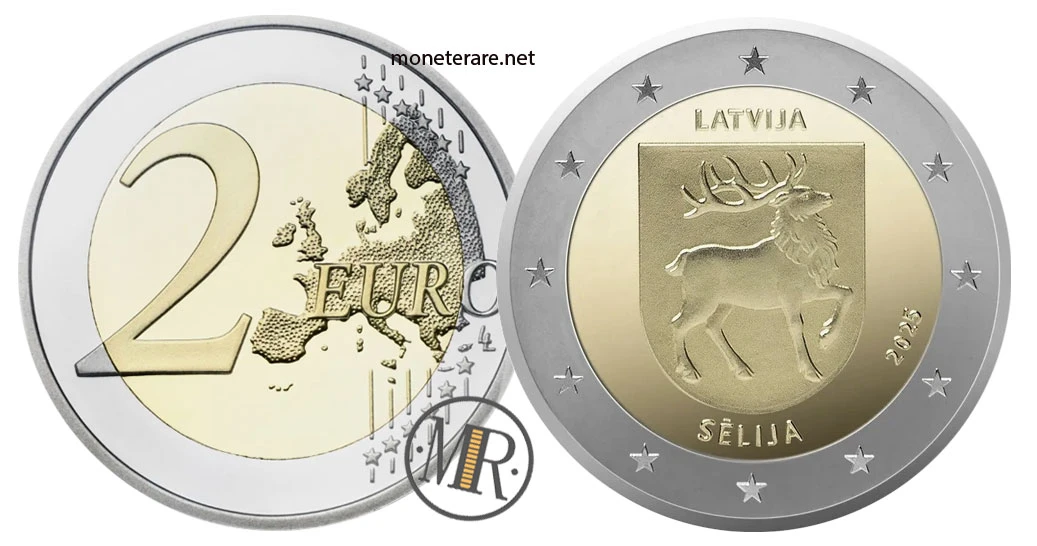 Lettland 2-Euro-Gedenkmünze 2025 – Sēlija (regione storica)