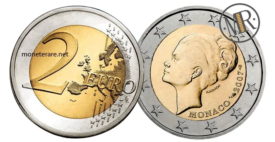2 Euro Gedenkmünze Monaco 2007 Prinzessin Grace