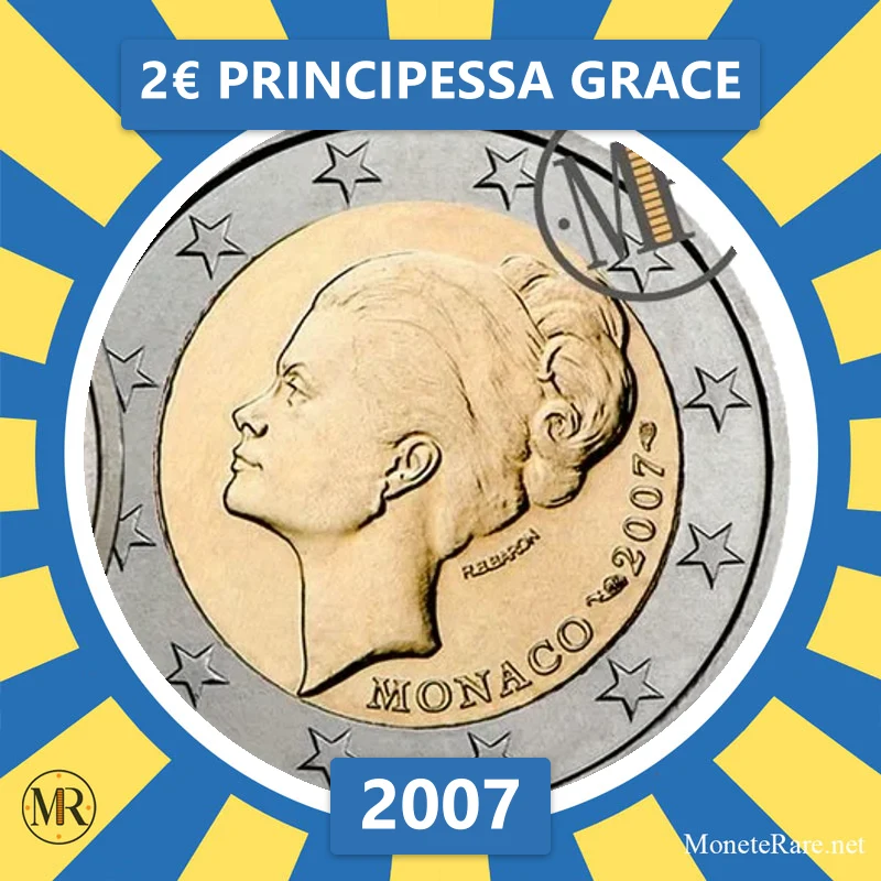 Estland 2€ Principessa Grace 2007 (Münzfoto)