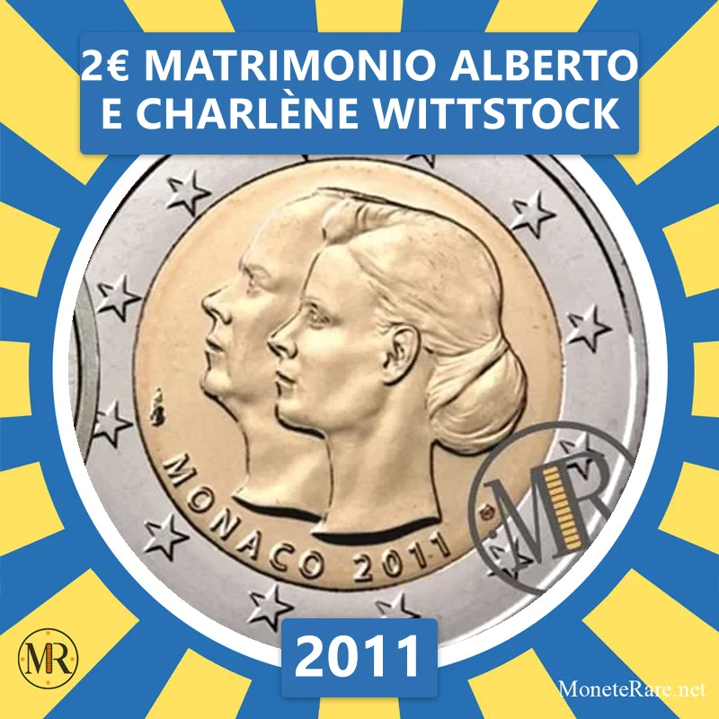 Estland 2€ Matrimonio Alberto e Charlène Wittstock 2011 (Münzfoto)