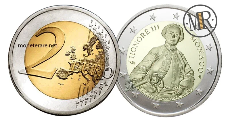 2-Euro-Gedenkmünze Monaco 2020
