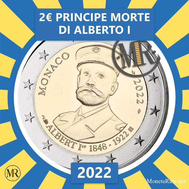 Estland 2€ Prinz Tod von Alberto I 2022 (Münzfoto)