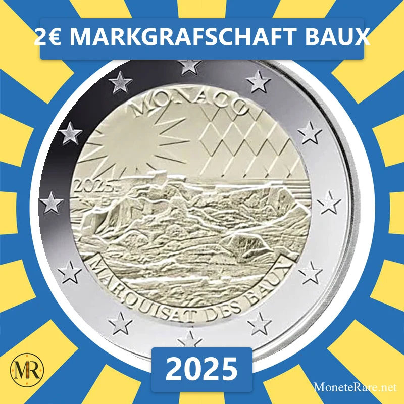 Estland 2€ Markgrafschaft Baux 2025 (Münzfoto)