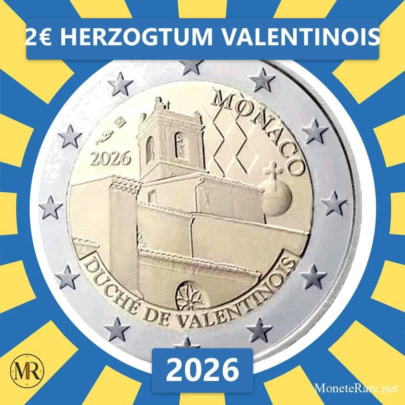 Estland 2€ Herzogtum Valentinois 2026 (Münzfoto)