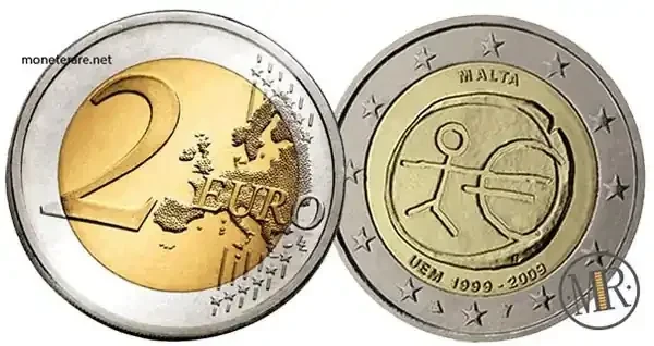 2-Euro-Gedenkmünze Malta 2009 10. Jahrestag der