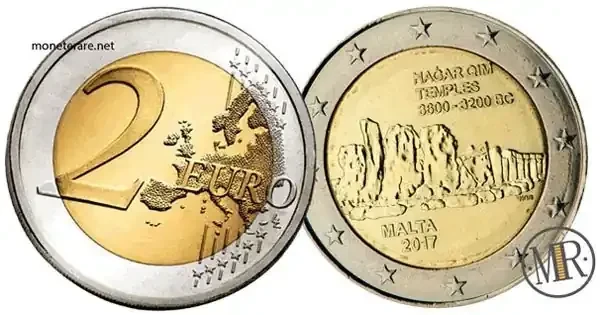 2-Euro-Gedenkmünze Malta 2017 Tempel von Ħaġar Qim