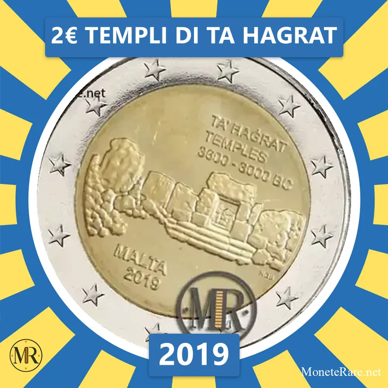Malta 2€ Templi di Ta Hagrat 2019 (Münzfoto)