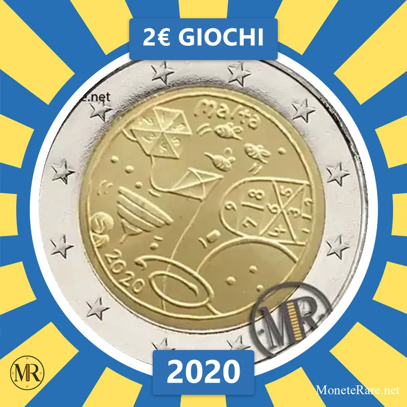 Malta 2€ Spiele 2020 (Münzfoto)