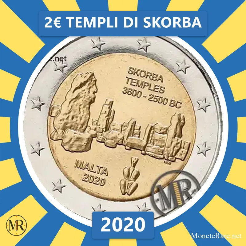 Malta 2€ Templi di Skorba 2020 (Münzfoto)