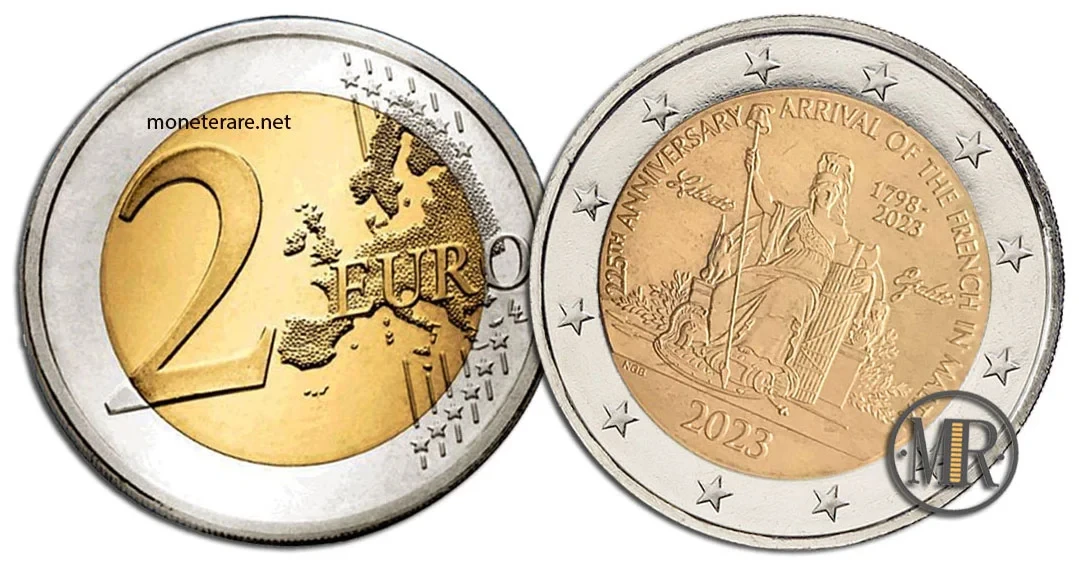 2 Euro Gedenkmünze Malta 2023 Napoleon Bonaparte
