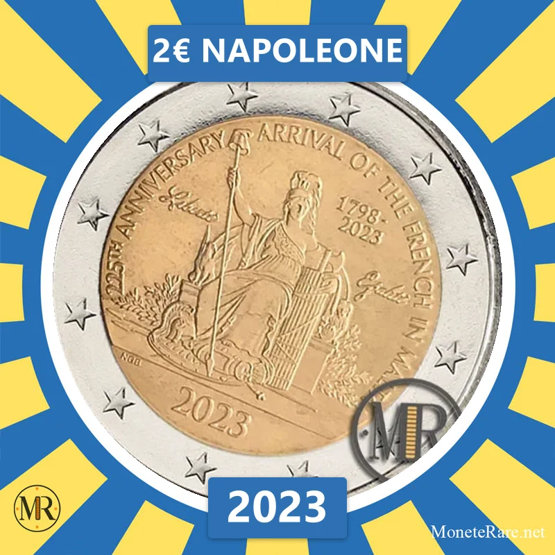 Malta 2€ Napoleone 2023 (Münzfoto)
