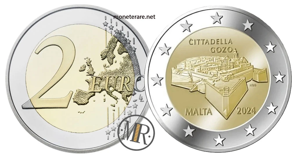 Malta 2-Euro-Gedenkmünze 2024 – Ċittadella Gozo