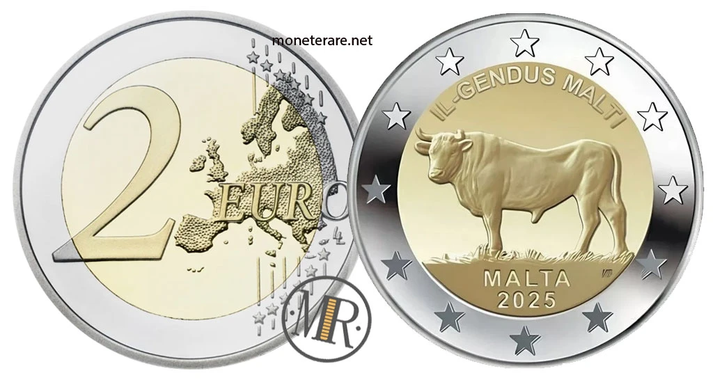 2-Euro-Gedenkmünze Malta 2025 – Maltesischer Ochse