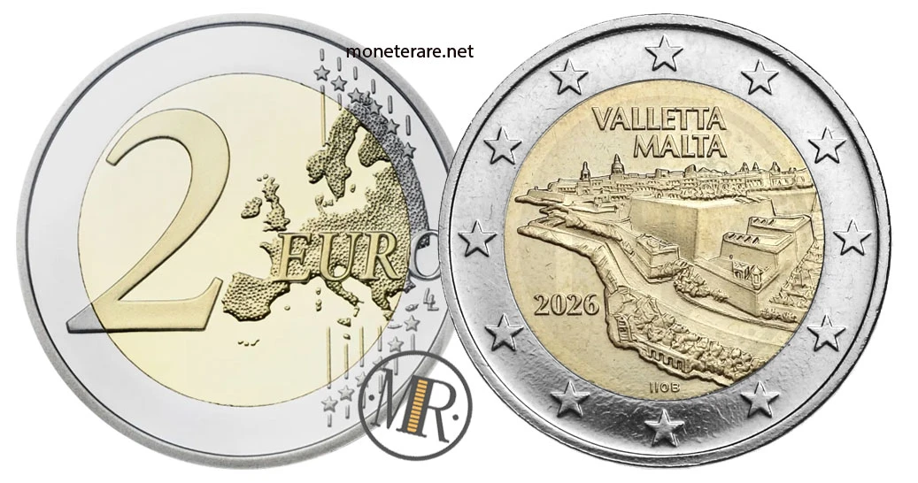 Malta 2-Euro-Gedenkmünze 2026 – La Valletta