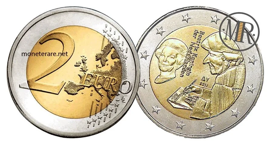 2-Euro-Gedenkmünze Niederlande 2011 Lob der Torheit