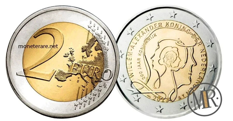 2-Euro-Gedenkmünze Niederlande 2013 Königreich