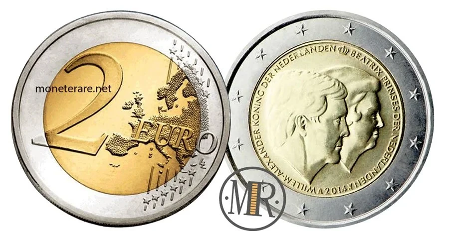 2-Euro-Gedenkmünzen Niederlande 2014 Königin Beatrix