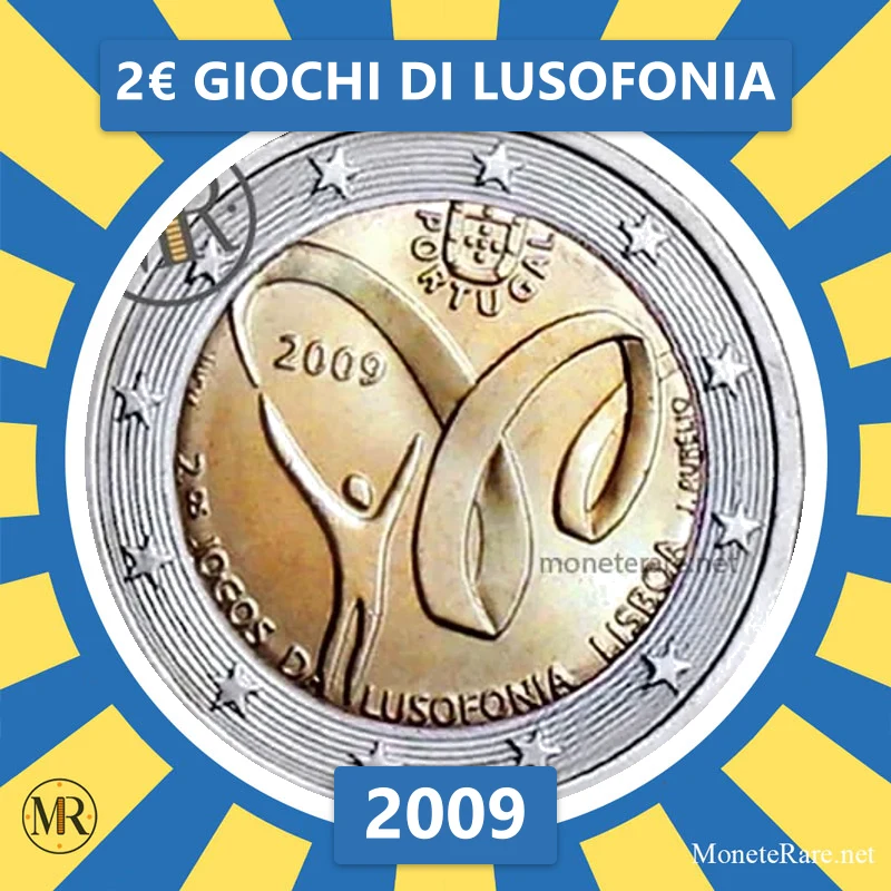 Estland 2€ Lusophonie-Spiele 2009 (Münzfoto)
