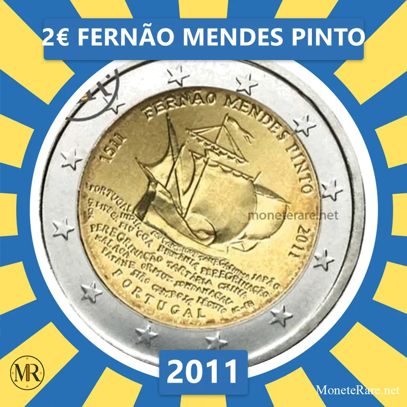 Estland 2€ Fernão Mendes Pinto 2011 (Münzfoto)