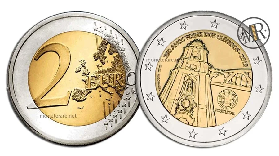 2 Euro Commemorativi Portogallo 2013 Torre dos Clérigos
