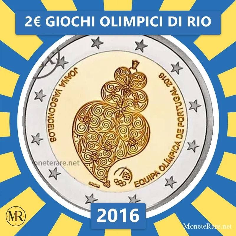 Estland 2€ Olympische Spiele in Rio 2016 (Münzfoto)