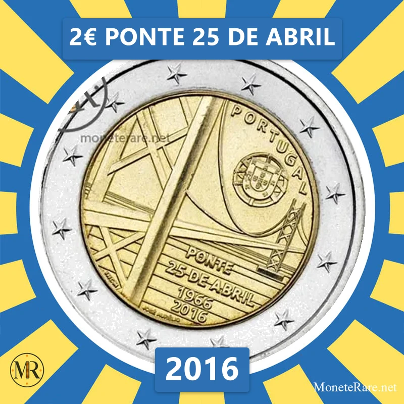 Estland 2€ Ponte 25 de Abril 2016 (Münzfoto)