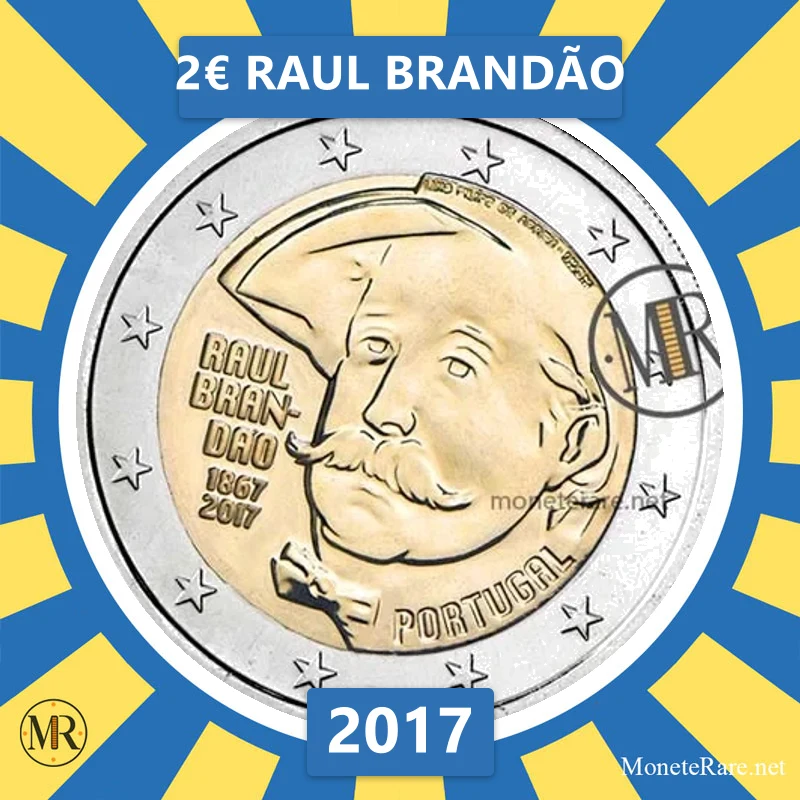 Estland 2€ Raul Brandão 2017 (Münzfoto)