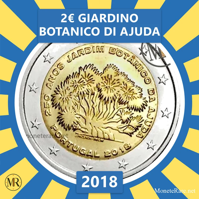 Estland 2€ Giardino botanico di Ajuda 2018 (Münzfoto)