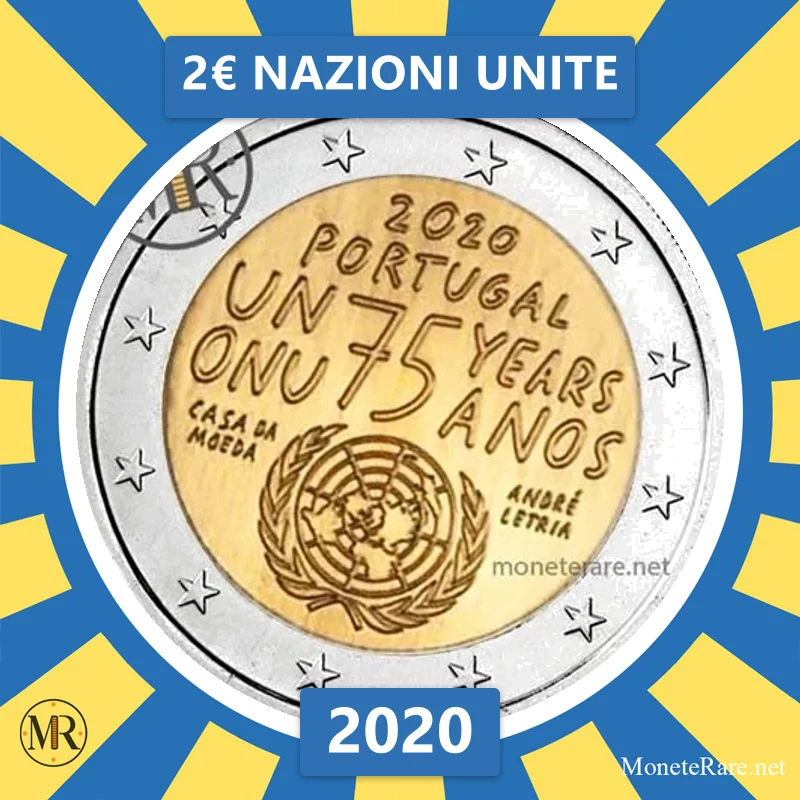 Estland 2€ Nazioni Unite 2020 (Münzfoto)