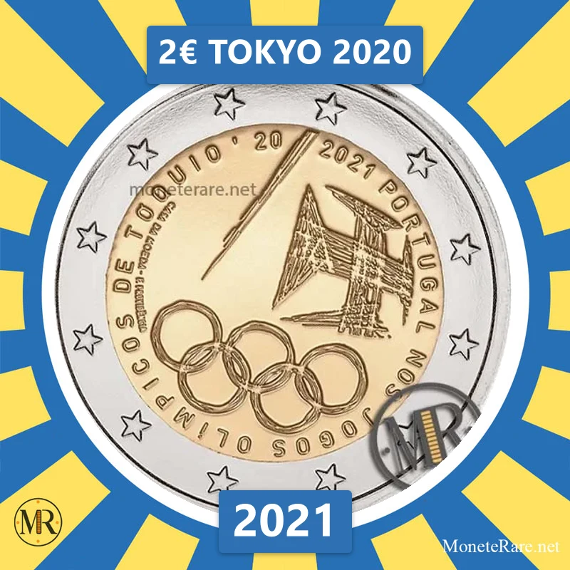 Estland 2€ Tokyo 2020 2021 (Münzfoto)