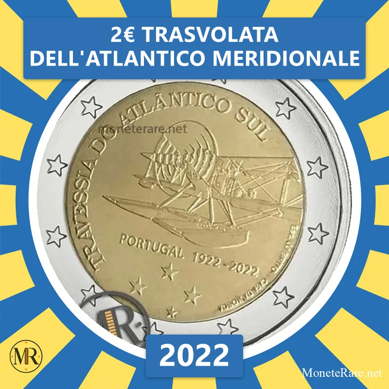 Estland 2€ Trasvolata dell'Atlantico Meridionale 2022 (Münzfoto)