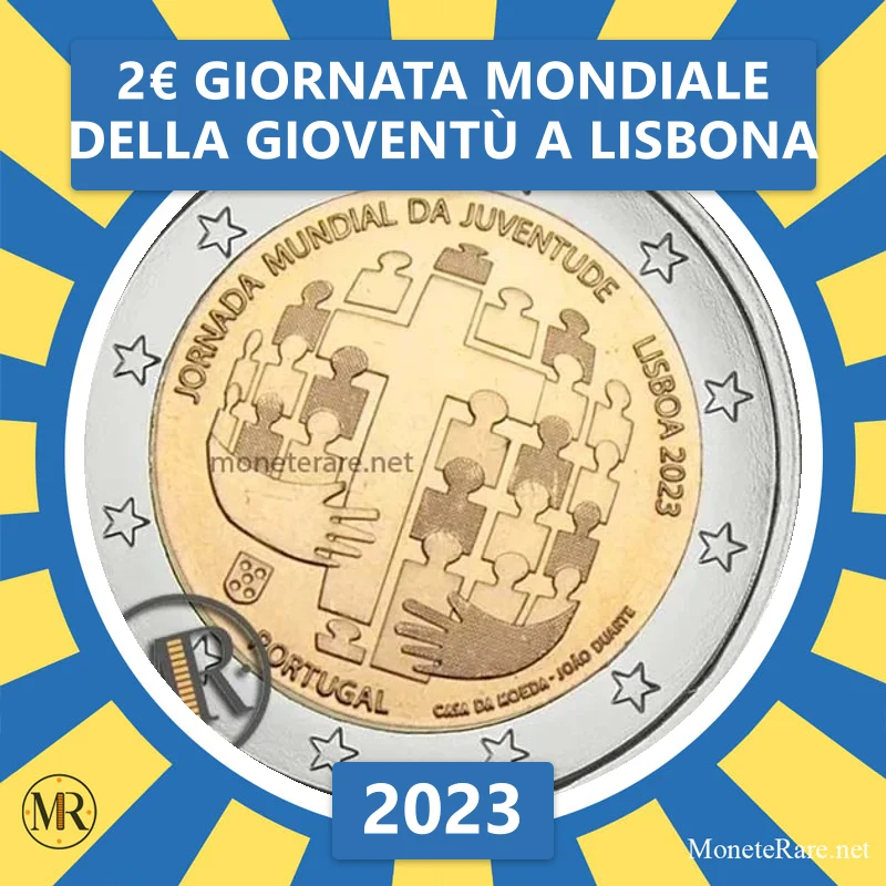 Estland 2€ Weltjugendtag in Lissabon 2023 (Münzfoto)