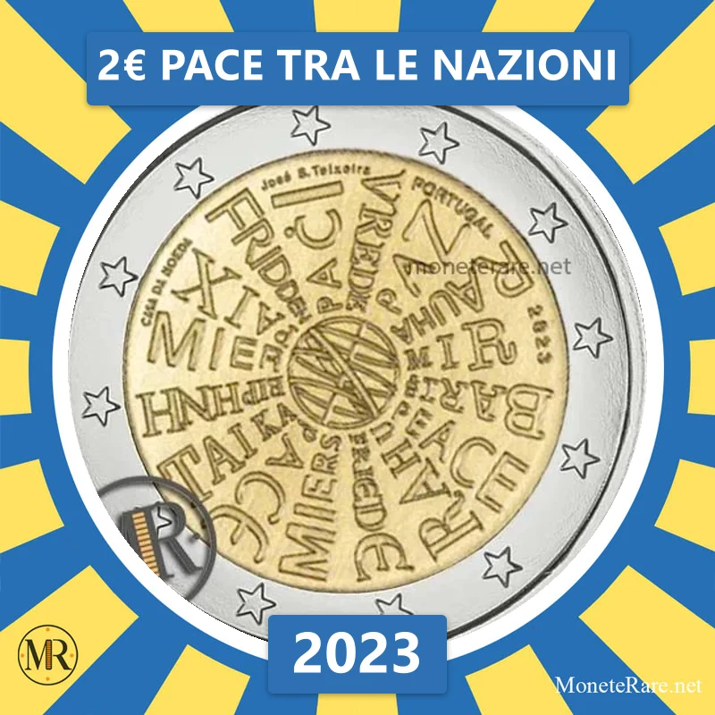 Estland 2€ Frieden zwischen den Nationen 2023 (Münzfoto)