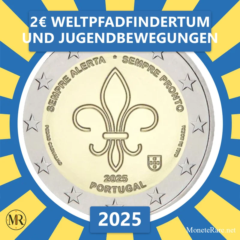 Estland 2€ Weltpfadfindertum und Jugendbewegungen 2025 (Münzfoto)