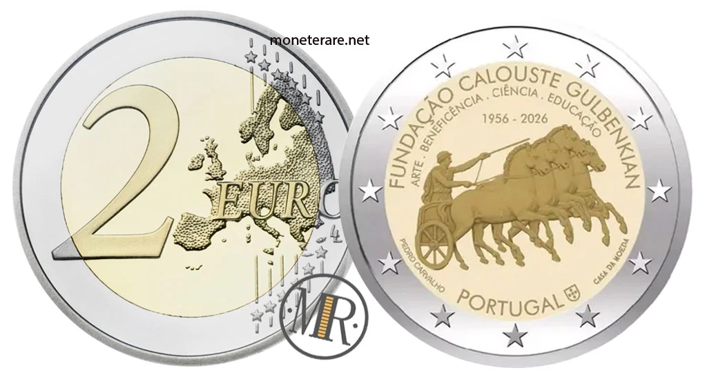 Portugal 2-Euro-Gedenkmünze 2026 – Fondazione Calouste Gulbenkian