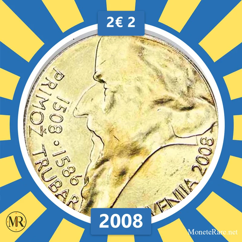 Slowenien 2€ 2 2008 (Münzfoto)