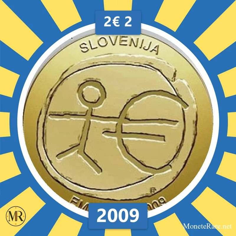 Slowenien 2€ 2 2009 (Münzfoto)